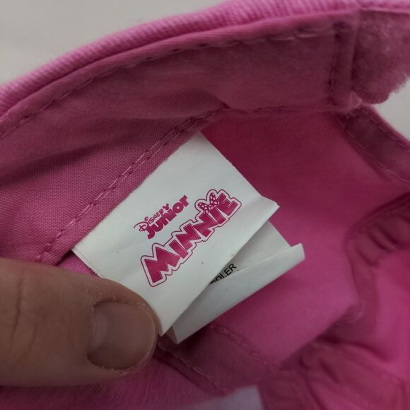 Disney Junior Girl's Minnie Mouse Strapback Hat Pink Size Toddler Big Print - Picture 8 of 9